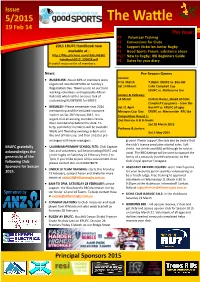 Issue 19 Feb 14 Principal Sponsors 2015