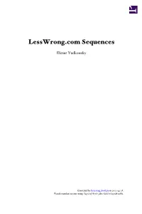 Lesswrong.Com Sequences