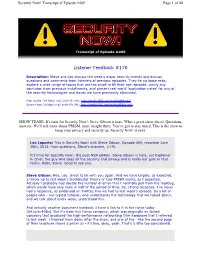 Listener Feedback #170