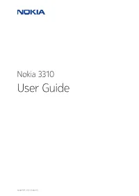 Nokia 3310 User Guide