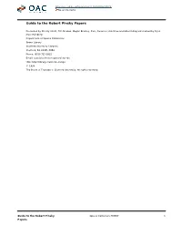 Robert Pinsky Papers