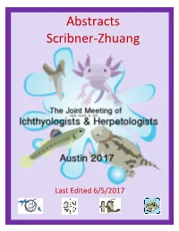 Abstracts Scribner-Zhuang