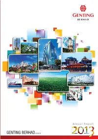 Annual Report 2013 1 Chairman’S Statement