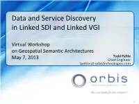 Data and Service Discovery in Linked SDI and Linked VGI