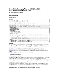 Goodlink Beta 2 Release Note