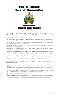 Joint Concurrent House Resolution with Backing