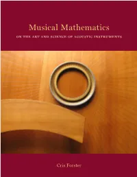 Musical Mathematics on the Art and Science of Acoustic Instruments