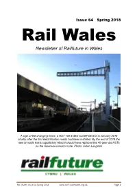 Newsletter of Railfuture in Wales