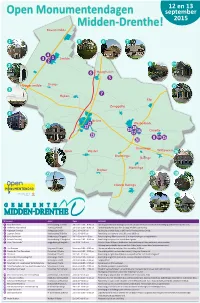 Open Monumentendagen Midden-Drenthe!