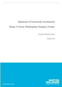 Statement of Community Involvement Phase 2 Former Whittingham