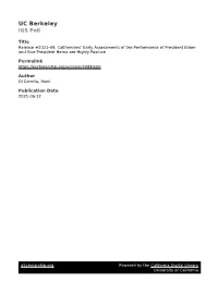 UC Berkeley IGS Poll