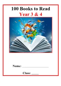 100 Books to Read Year 3 & 4.Pdf