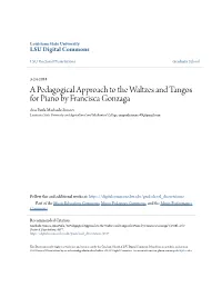 A Pedagogical Approach to the Waltzes and Tangos for Piano By