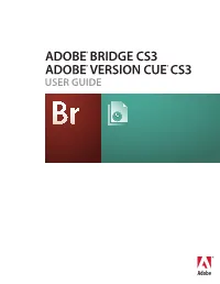 Adobe Bridge/Version Cue User Guide