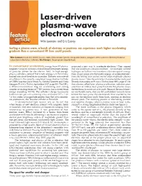 Laser-Driven Plasma-Wave Electron Accelerators