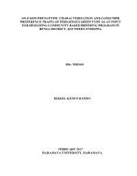 On-Farm Phenotypic Characterization And