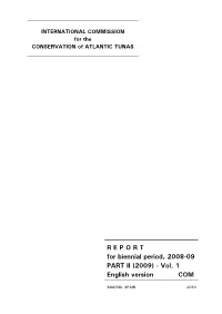 R E P O R T for Biennial Period, 2008-09 PART II (2009) - Vol