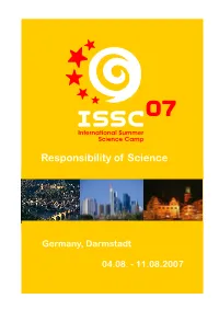 Responsibility of Science