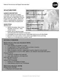 Space Weather Nasa Summer of Innovation