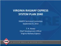 Virginia Railway Express System Plan 2040
