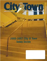 2005-2007 City & Town Index Inside