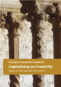Capitalising on Creativity Report