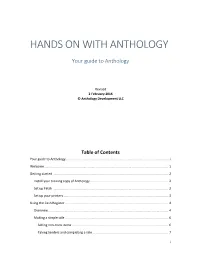 Hands on with Anthology