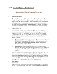 Part Fourteen Kinematics of Elastic Neutron Scattering
