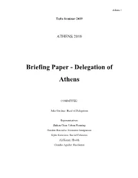 Briefing Paper - Delegation of Athens