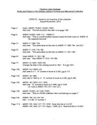 Clarence Leroy Andrews Books and Papers in the Sheldon Jackson Archives and Manuscript Collection