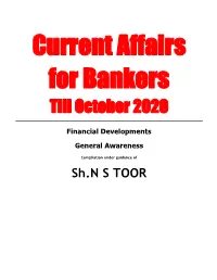 Current Affairs October 2020