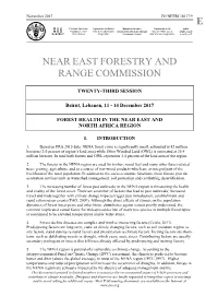 E Near East Forestry and Range Commission