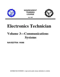 Electronics Technician Vol 3