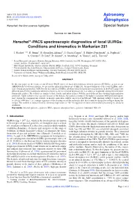 Herschel-PACS Spectroscopic Diagnostics of Local Ulirgs