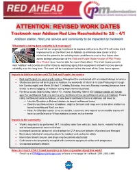 Attention: Revised Work Dates