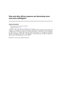 How and Why Silicon Sensors Are Becoming More and More Intelligent?