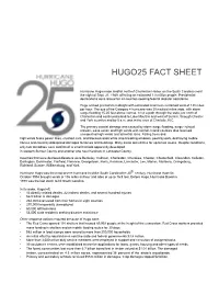 Hurricane Hugo Fact Sheet