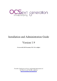 Installation and Administration Guide Version