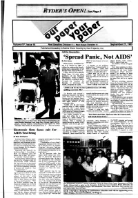 J 'Spread Panic, Not AIDS'