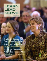 Learn. Lead. Serve. SUMMER 2012