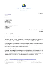 Letter from the ECB President to Mr Paul Tang, Mr Joachim Schuster, Mr Jonás Fernández, Ms Neena Gill, Ms Aurore Lalucq and Mr