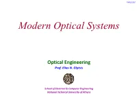 Modern Optical Systems