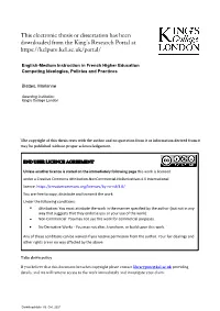 This Electronic Thesis Or Dissertation Has Been Downloaded from the King's Research Portal At