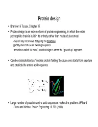Knowledge Based Protein Design.Pdf