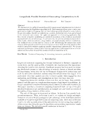 Large-Scale Parallel Statistical Forecasting Computations in R