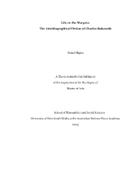The Autobiographical Fiction of Charles Bukowski Daniel Bigna A