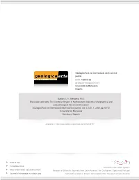 The Cambrian System in Northwestern Argentina: Stratigraphical and Palaeontological Framework Discussion Geologica Acta: an International Earth Science Journal, Vol