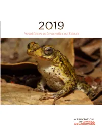 2019 Annual Report on Conservation and Science