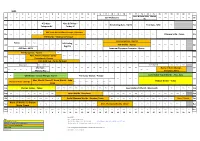 2021 Olympic Regatta Calendar