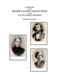 Bleek-Lloyd Collection in the Scott Family Archive
